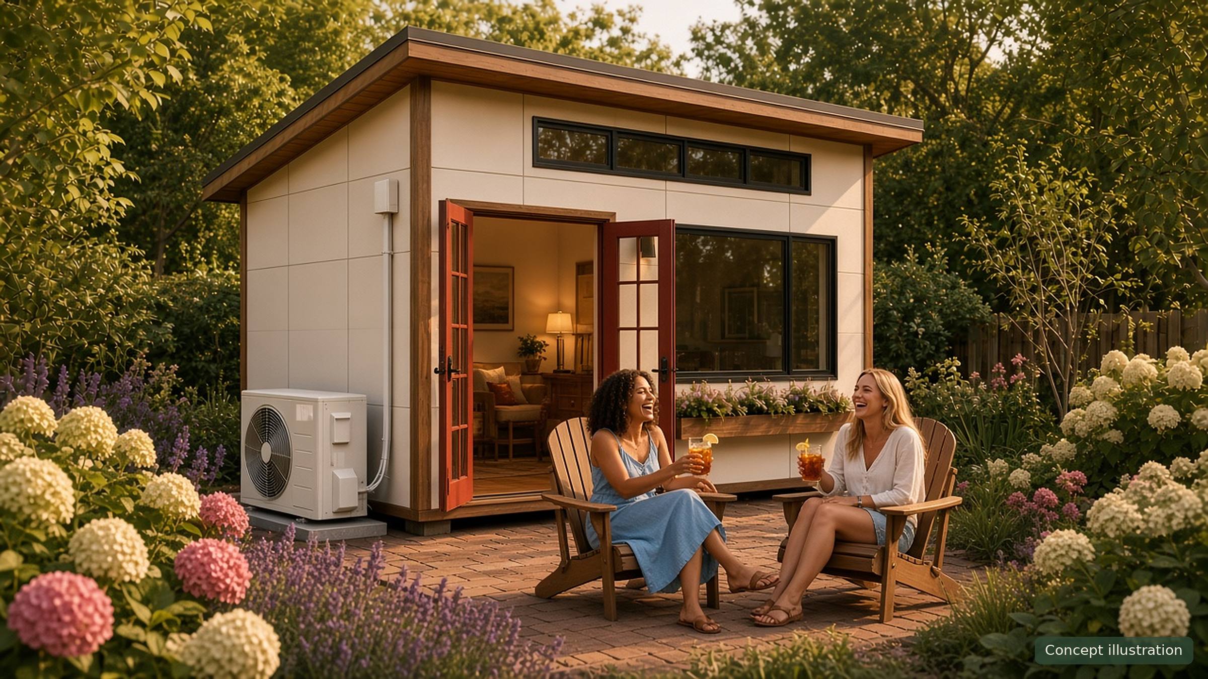She Shed: The Garden Room, concept illustration
