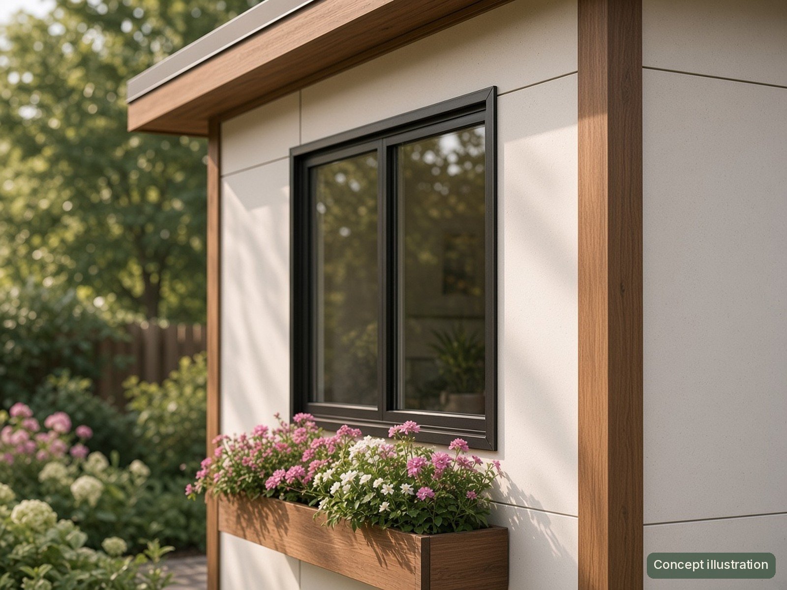 The Garden Room siding, concept illustration