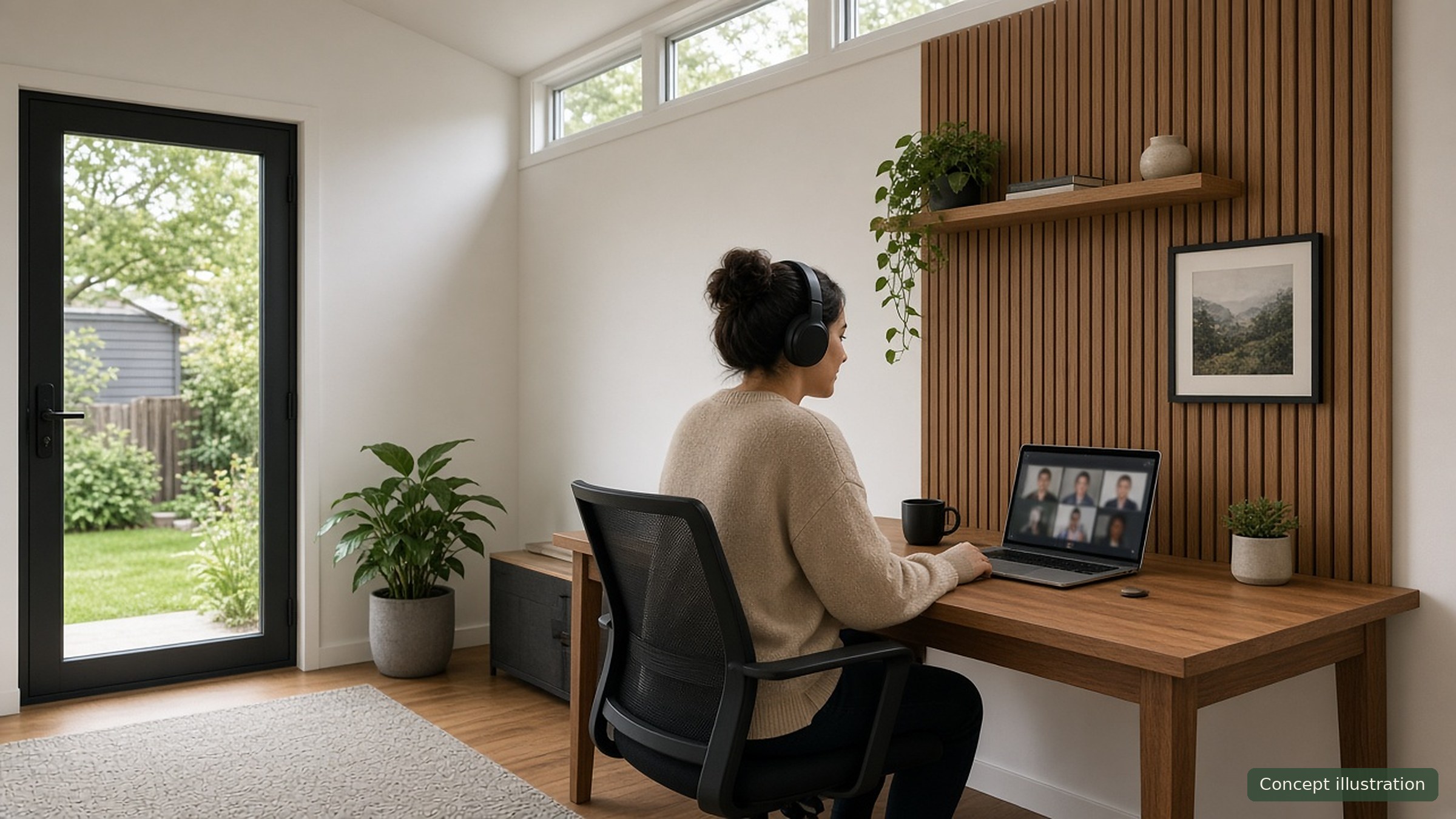 The Studio, interior call, concept illustration