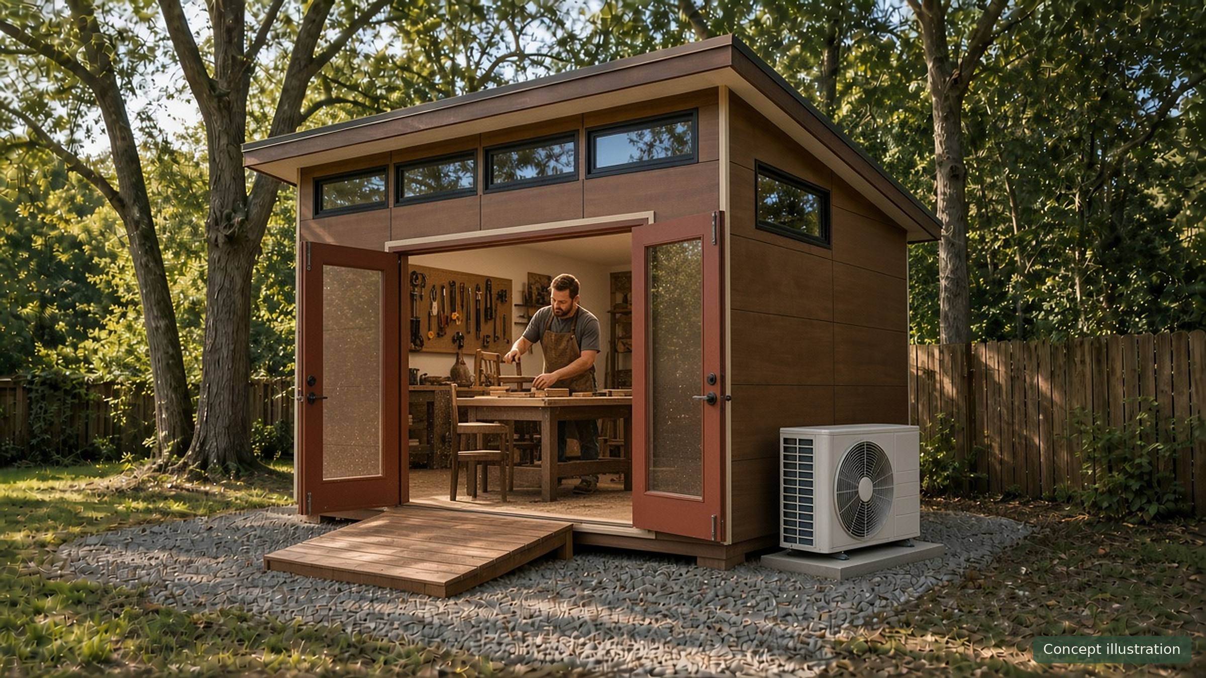 He Shed: The Workshop, concept illustration